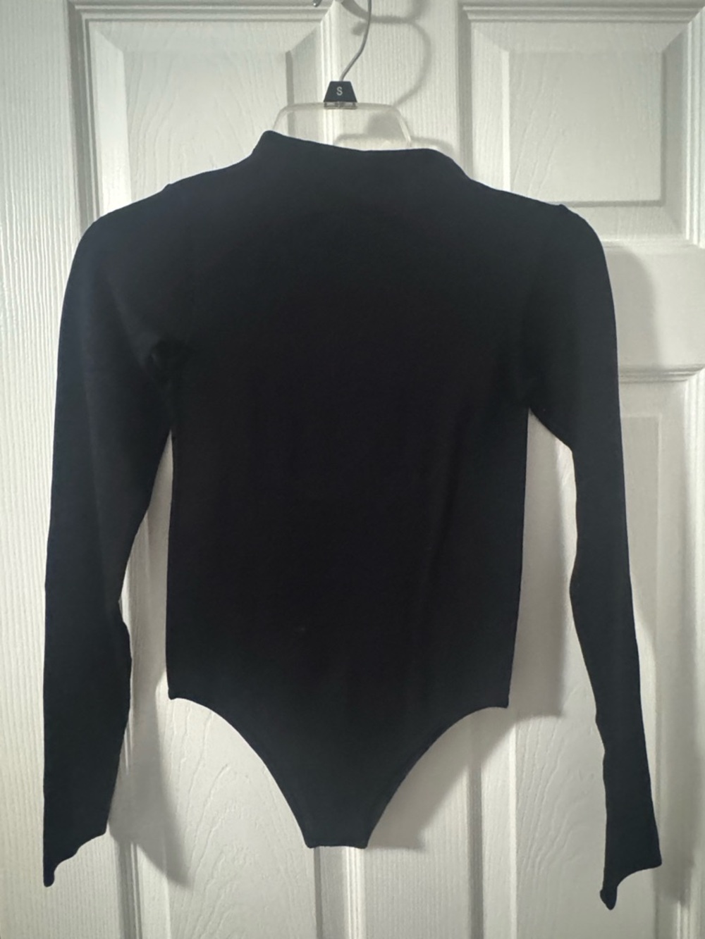 Zara Black Long Sleeve Bodysuit